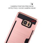 Wholesale Galaxy Note FE / Note Fan Edition / Note 7 Credit Card Armor Case (Rose Gold)